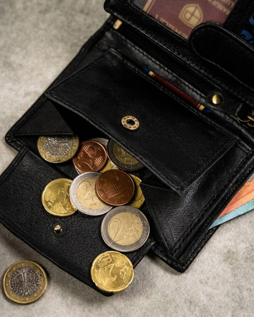 Geschenkset: Herren Geldbörse ohne Verschluss und Schlüsselanhänger – Peterson