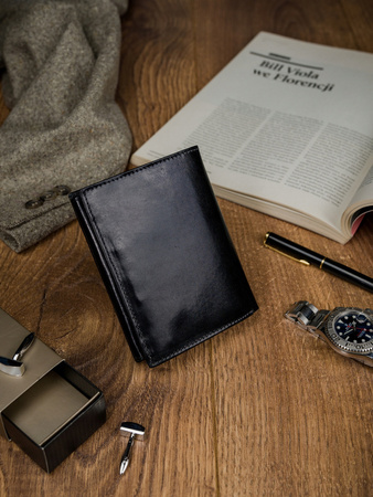 Klassische, geräumige Herren Geldbörse aus Leder – Rovicky