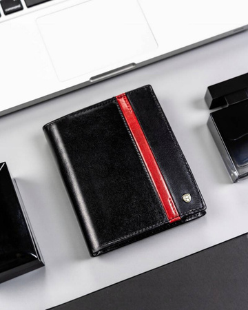 Große Herren Geldbörse aus Leder ohne Verschluss – Rovicky