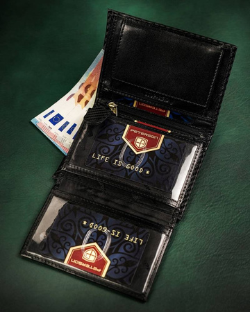 Große Herren Geldbörse aus Leder ohne Verschluss – Peterson