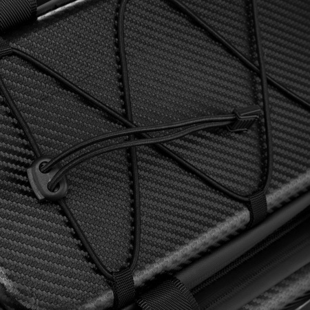 Schwarze Fahrradtasche für den Gepäckträger – Peterson