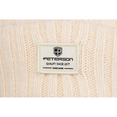 Warme Damen Wintermütze mit Fellbommel – Peterson