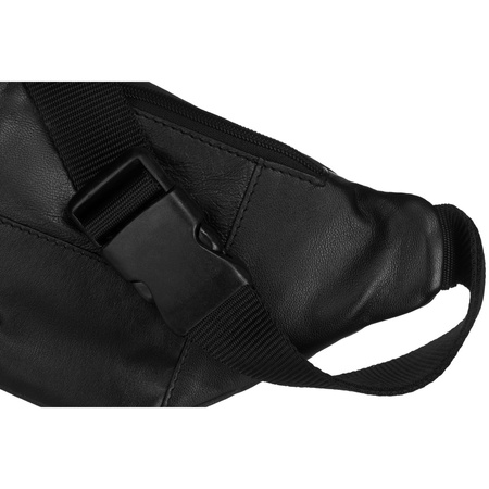 Herren Gürteltasche schwarz aus Leder – Peterson