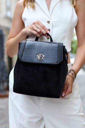 Klassischer Damen Rucksack aus Öko-Leder – Rovicky