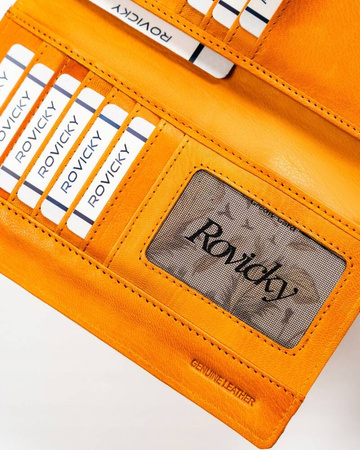 Große Damen Geldbörse aus Echtleder – Rovicky