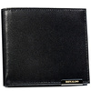 Horizontale, schwarze Herren Geldbörse aus Leder ohne äußeren Verschluss – Ronaldo