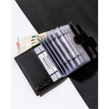 Klassisches Dokumentenetui mit Druckknopf – Rovicky