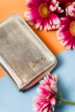 Kompakte Damen Geldbörse aus echtem Leder – Lorenti