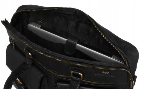 Herren Laptoptasche aus echtem Leder – Peterson