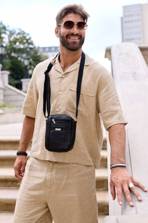 Herren Umhängetasche aus Öko-Leder – Peterson