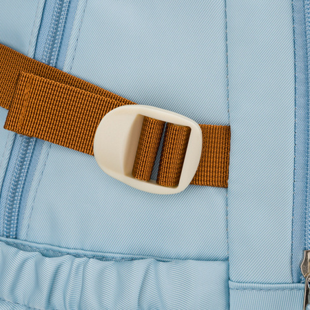 Peterson Schulrucksack aus Polyester in Hellblau mit verstellbaren Trägern