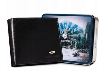 Große Herren Geldbörse aus Leder ohne Verschluss – Peterson