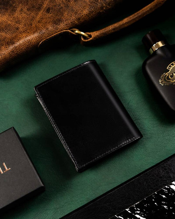 Große Herren Geldbörse aus Leder ohne Verschluss – Rovicky