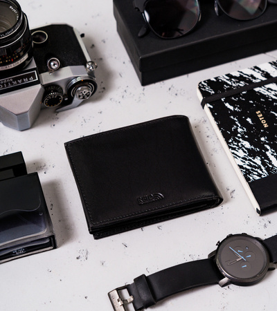 Herren Geldbörse horizontal mit Zierprägung – Peterson