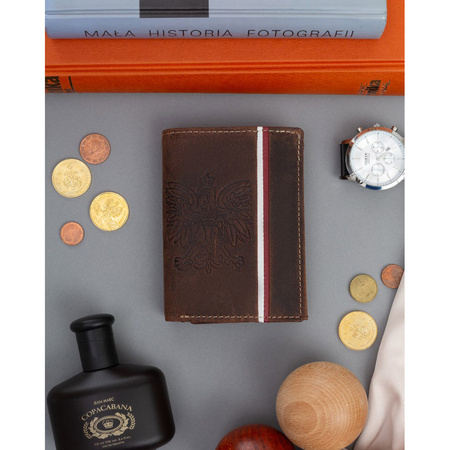 Große Herren Geldbörse aus Nubukleder