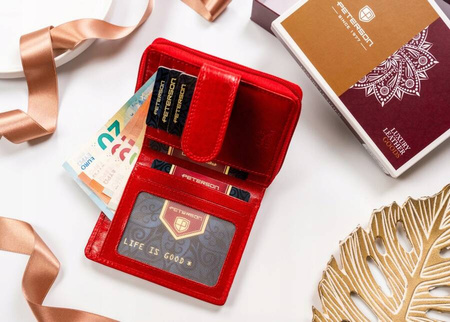 Elegante Damen Geldbörse aus Leder mit RFID-Schutz – Peterson