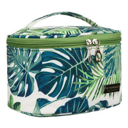 Leichter Kosmetikkoffer mit Monstera-Muster – Peterson