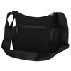 Städtische, schwarze Damen-Umhängetasche aus Polyester mit Reißverschluss - Peterson