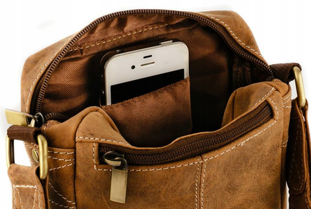 Herren Ledertasche mit langem Schulterriemen – Always Wild