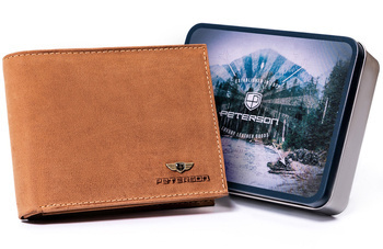 Klassische Herren Geldbörse mit Reißverschlussfach – Peterson