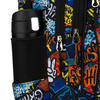 Peterson Jugendlicher Rucksack für die Schule aus Polyester mit einem Graffiti-Muster