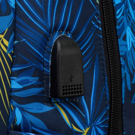 Geräumiger, zweifach unterteilter Rucksack aus Polyester in Dunkelblau – Peterson