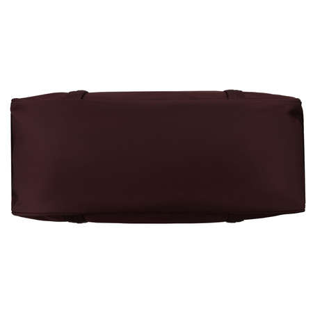 Bordeauxfarbener Damen-Shopper aus Polyester, einteilig und mit Reißverschluss – Peterson