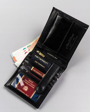 Große Herren Geldbörse ohne äußeren Verschluss – Peterson