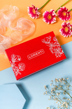 Elegante Damen Geldbörse aus Leder mit Druckknopf – Lorenti