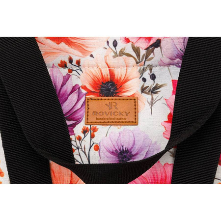 City Shopper Tasche mit Blumenmuster – Rovicky