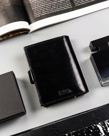 Große Herren Geldbörse aus Leder mit Druckknopf – Peterson