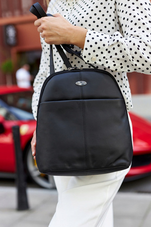 Kleiner Damen Rucksack aus echtem Leder – Rovicky