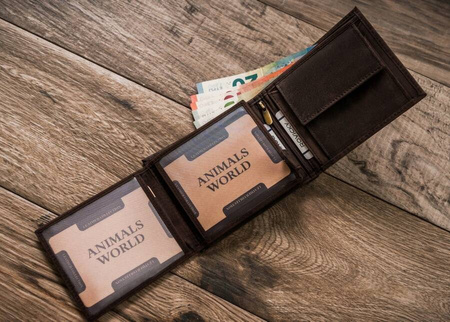 Große Herren Geldbörse aus Leder – Always Wild