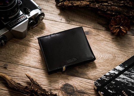 Herren Geldbörse Querformat aus Echtleder – Peterson