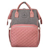 Damen Rucksack „Mommy Bag“ in Grau-Rosa – Peterson
