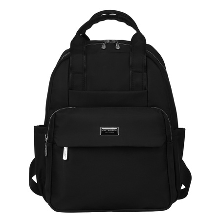 Eleganter Damen-Tagesrucksack in Schwarz - Peterson
