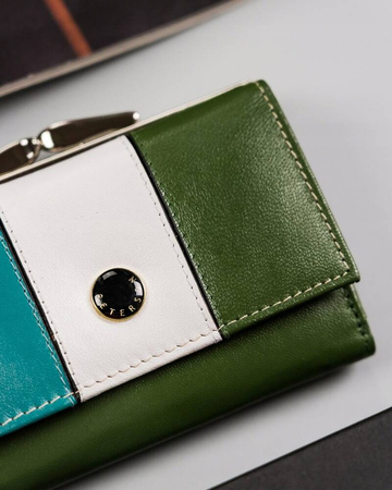 Kleine Damen Geldbörse aus Leder mit RFID Schutz – Peterson