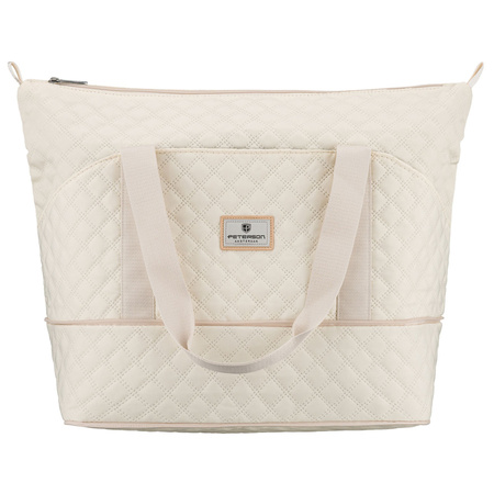 Beige Trainingstasche aus Polyester, mit einem Fach - Peterson