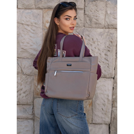 Große Damen Shopper Tasche Schultertasche in eleganter Farbe – Peterson