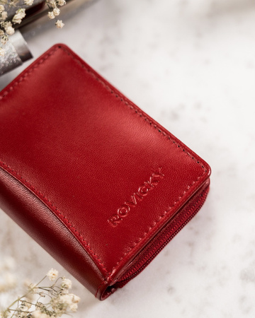 Kompakte Damen Geldbörse aus Leder – Rovicky