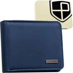 Marineblaue Herren Geldbörse aus Öko-Leder – Peterson