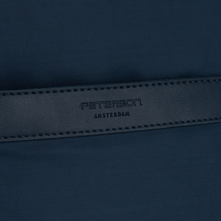 Granatblauer Damen-Nylon-Rucksack mit verstellbaren Schultergurten und Reißverschluss – Peterson