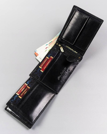 Große Herren Geldbörse aus echtem Leder ohne Verschluss – Peterson