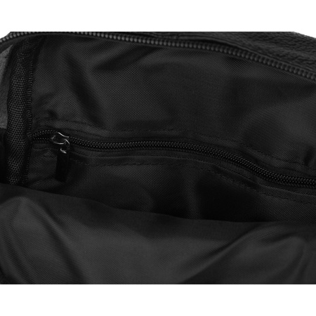 Schwarze Herren-Umhängetasche aus Naturleder, mit Reißverschluss – Rovicky