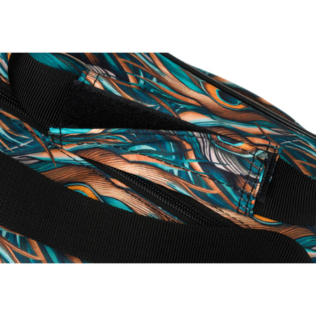 Reisetasche aus strapazierfähigem Polyester mit Pflanzenmuster und abnehmbarem Gurt – Rovicky