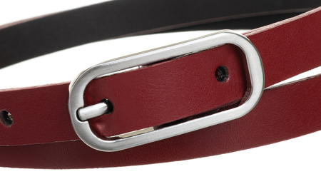 Klassischer Damen Gürtel mit silberfarbener Metallschnalle