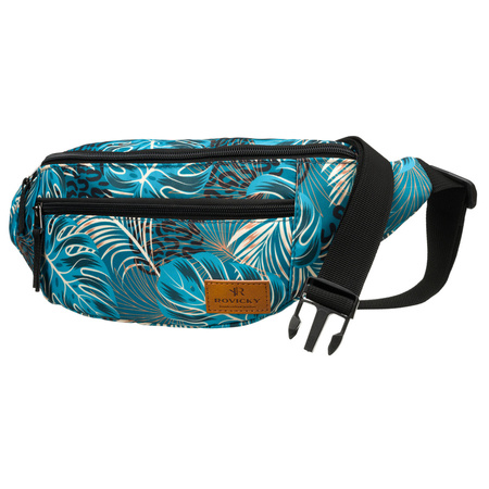 Damen Gürteltasche aus Polyester mit Pflanzenmuster – Rovicky