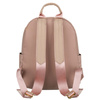 Kleiner Damen-Rucksack aus Nylon und Öko-Leder in Rosa – Peterson
