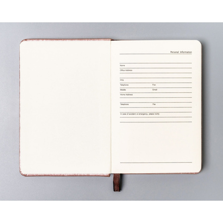 Notizbuch A6 in Rosa, liniert und mit Gummibandverschluss – Peterson