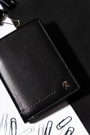 Herren Geldbörse Leder vertikal mit RFID-Schutz – Rovicky